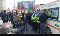 پوشش امدادی مراسم راهپیمایی ۲۲ بهمن توسط کارشناسان مرکز اورژانس کاشان